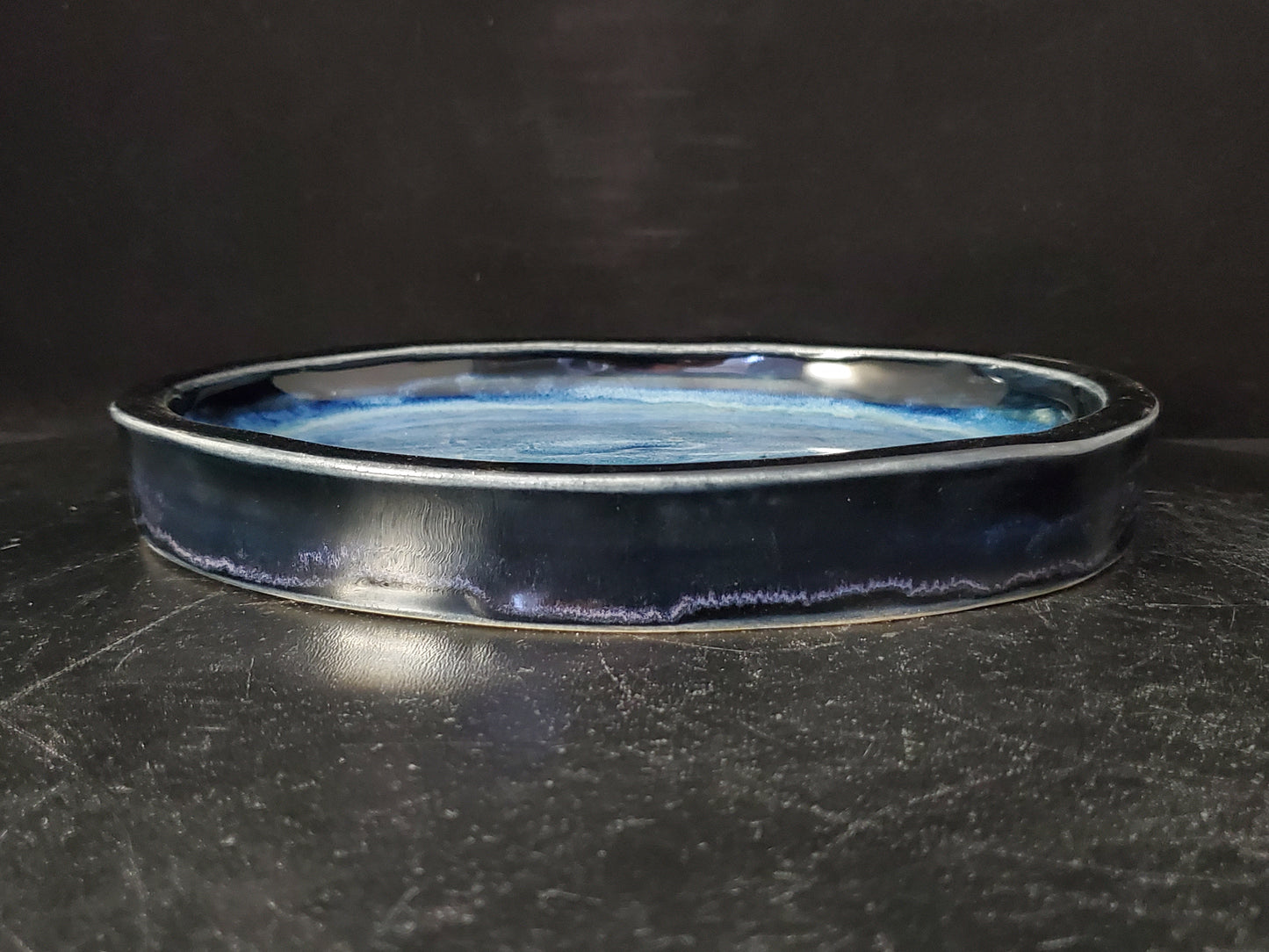 Suiban Tray Oval 10-24-1525 8.25"w x 6.5"t