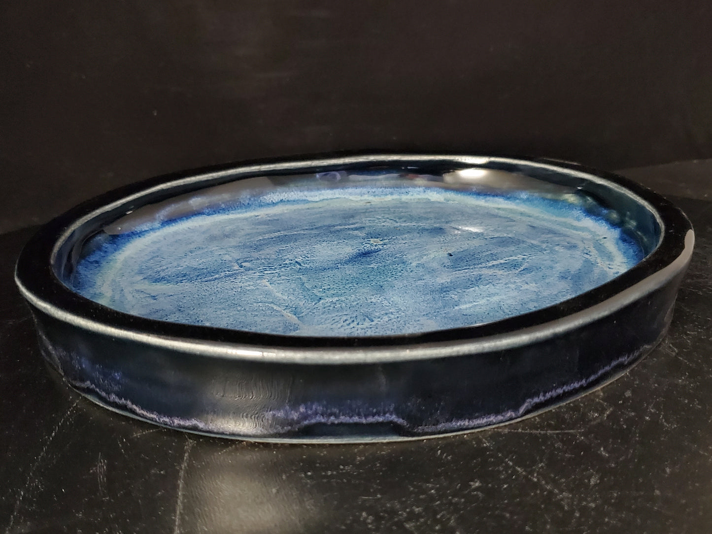 Suiban Tray Oval 10-24-1525 8.25"w x 6.5"t