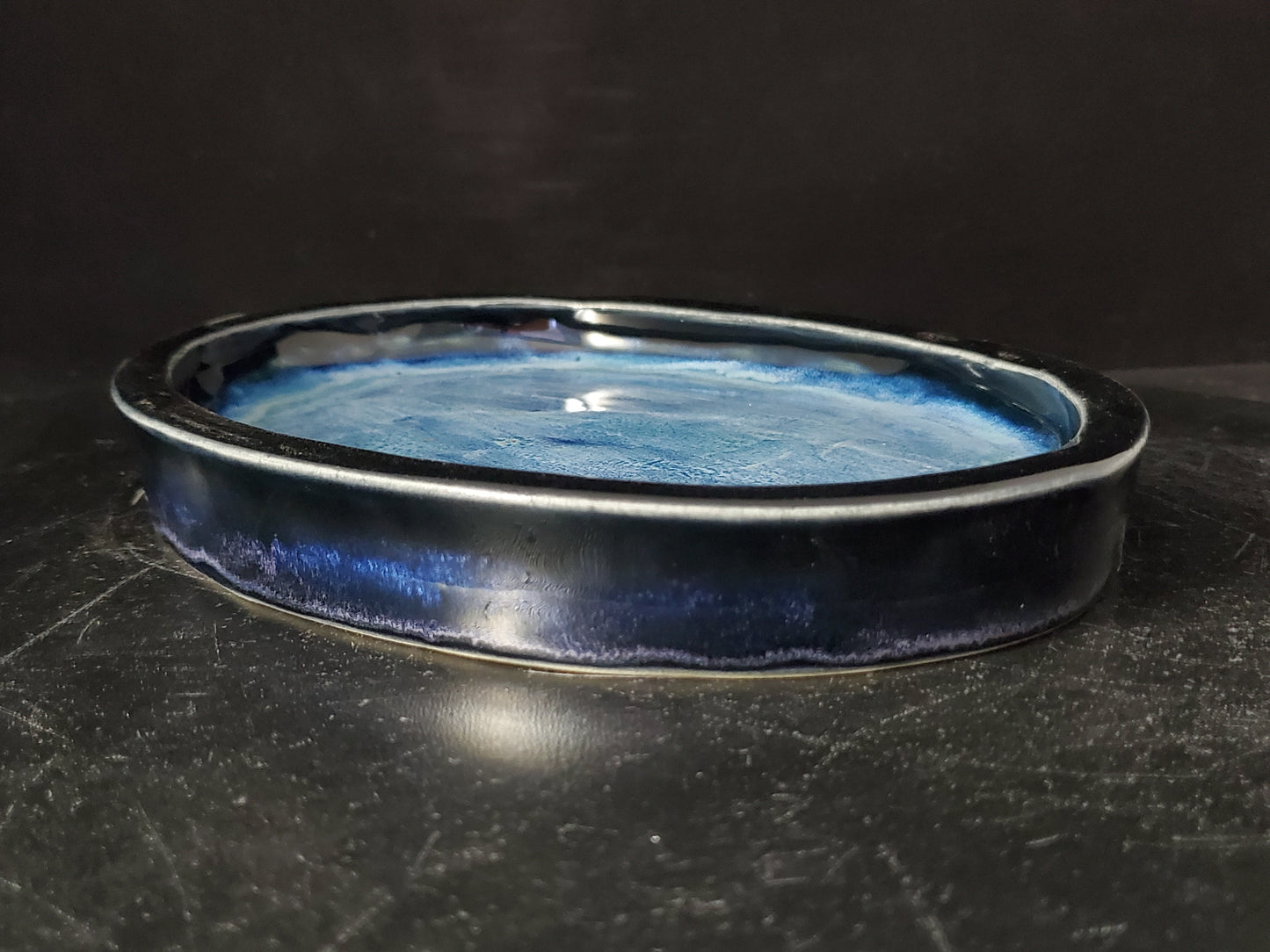 Suiban Tray Oval 10-24-1525 8.25"w x 6.5"t