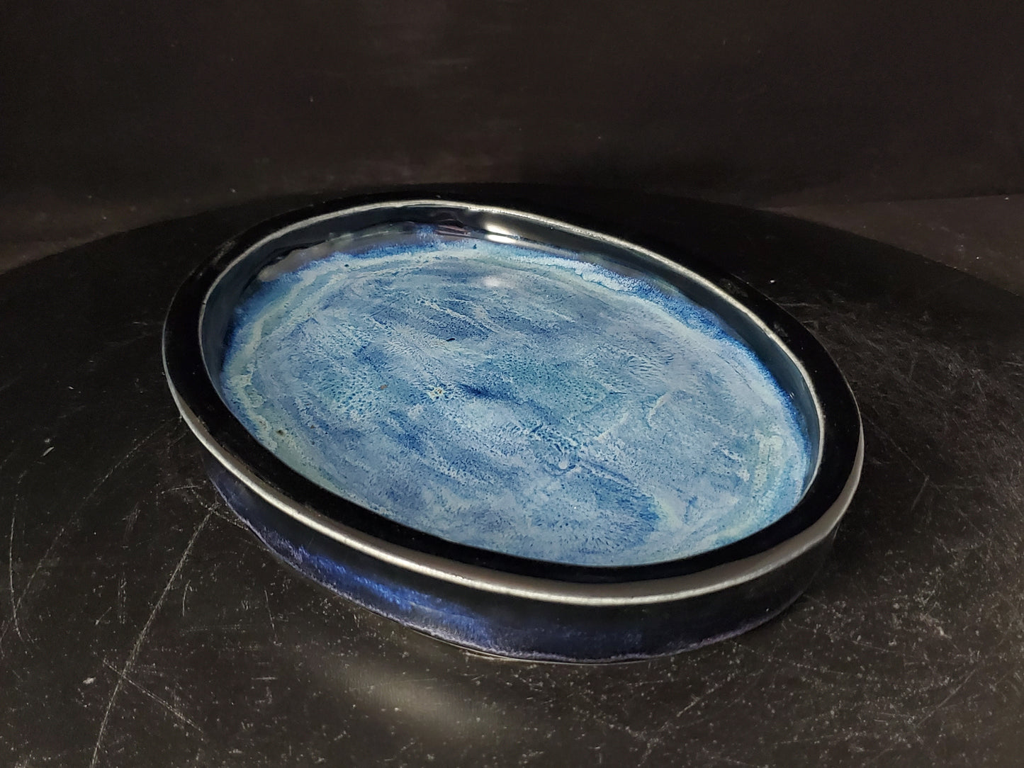 Suiban Tray Oval 10-24-1525 8.25"w x 6.5"t