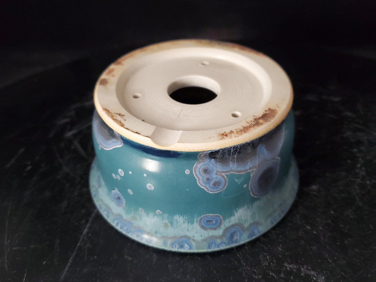 Bonsai Pot Round 10-24-1528 4.75"w x 2.75"t