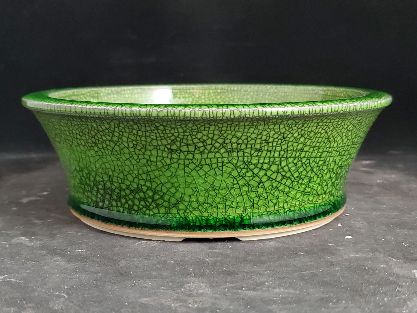 Bonsai Pot Round 2-25-1541 7.5"w x 2.5"t