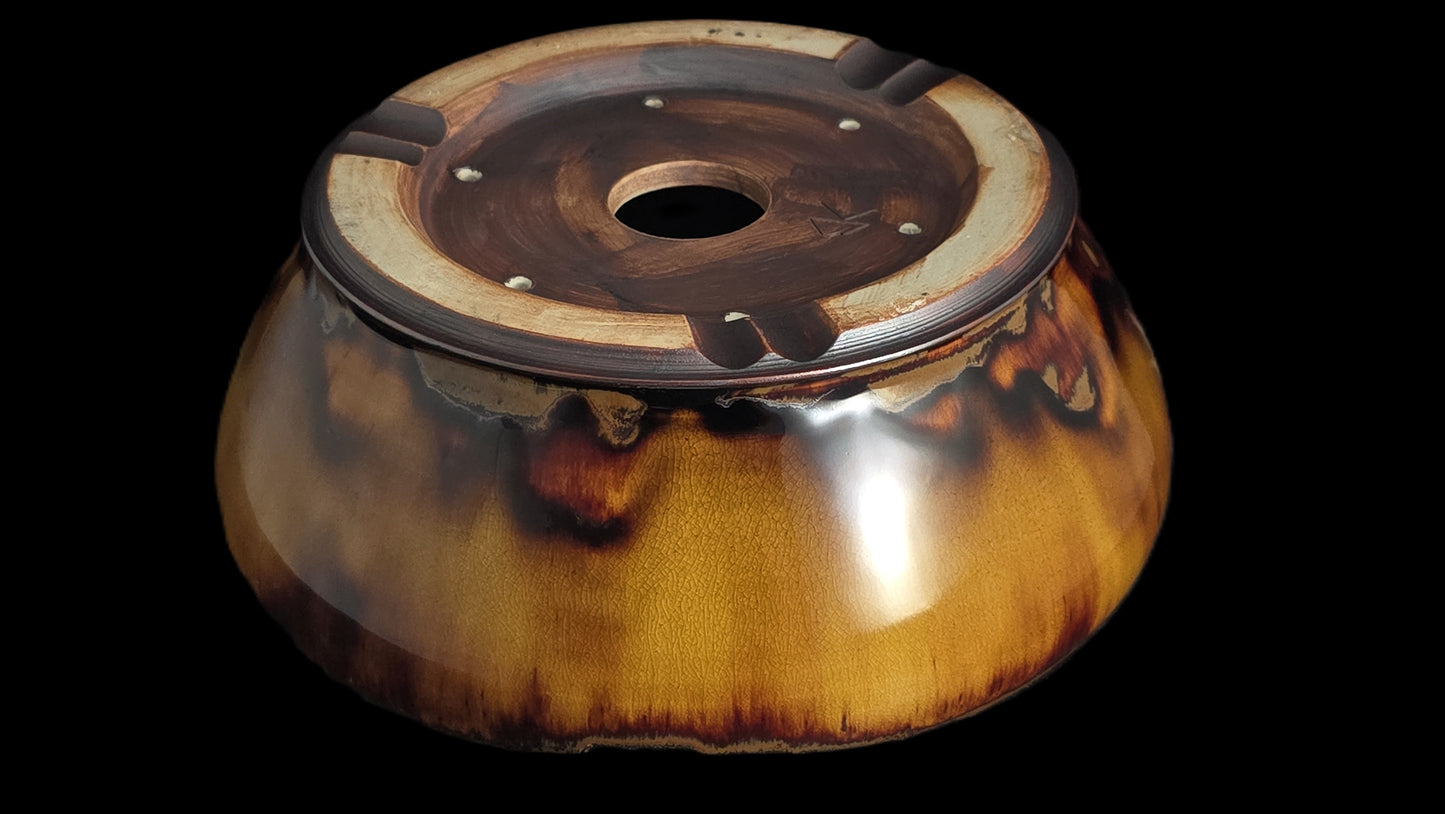 Bonsai Pot Round 8-25-1619 9" X 4" semi cascade