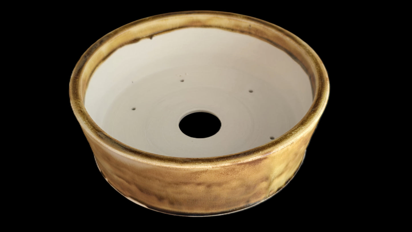 Bonsai Pot Round 8-25-1633 9.25" X 3"