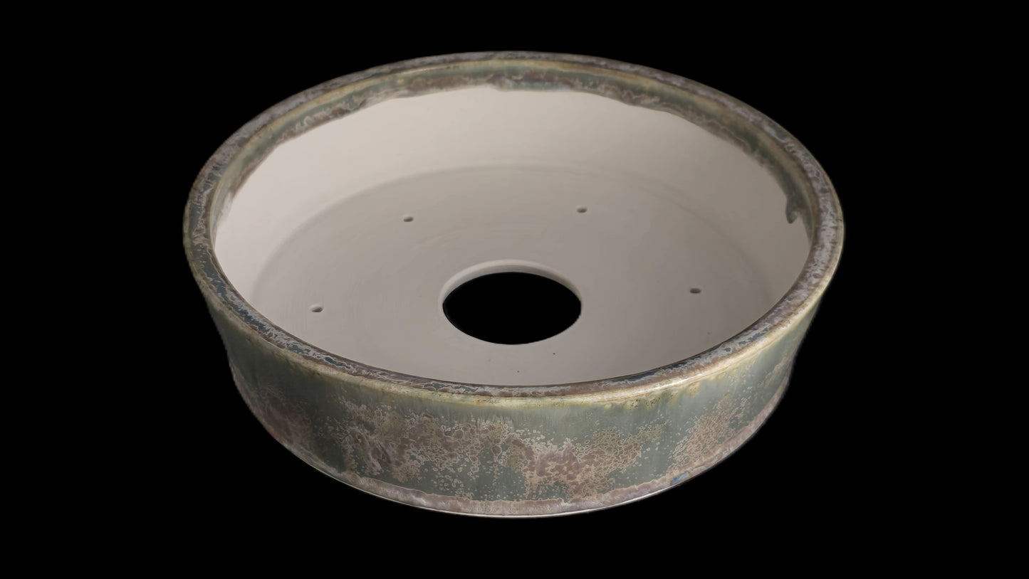 Bonsai Pot Round 8-25-1632 9.5" X 2.5"