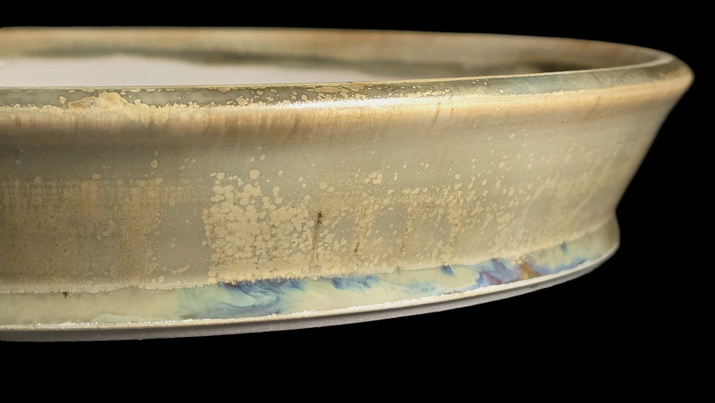Bonsai Pot Round 8-25-1638 10" X 1.75" satin/matte micro crystalline