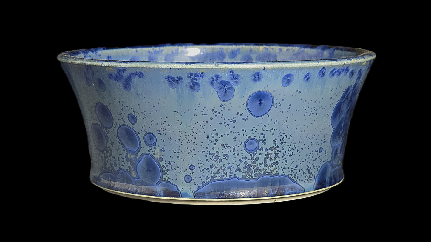 Bonsai Pot Round 8-25-1636 5.75" X 2.5" Crystalline Glazed