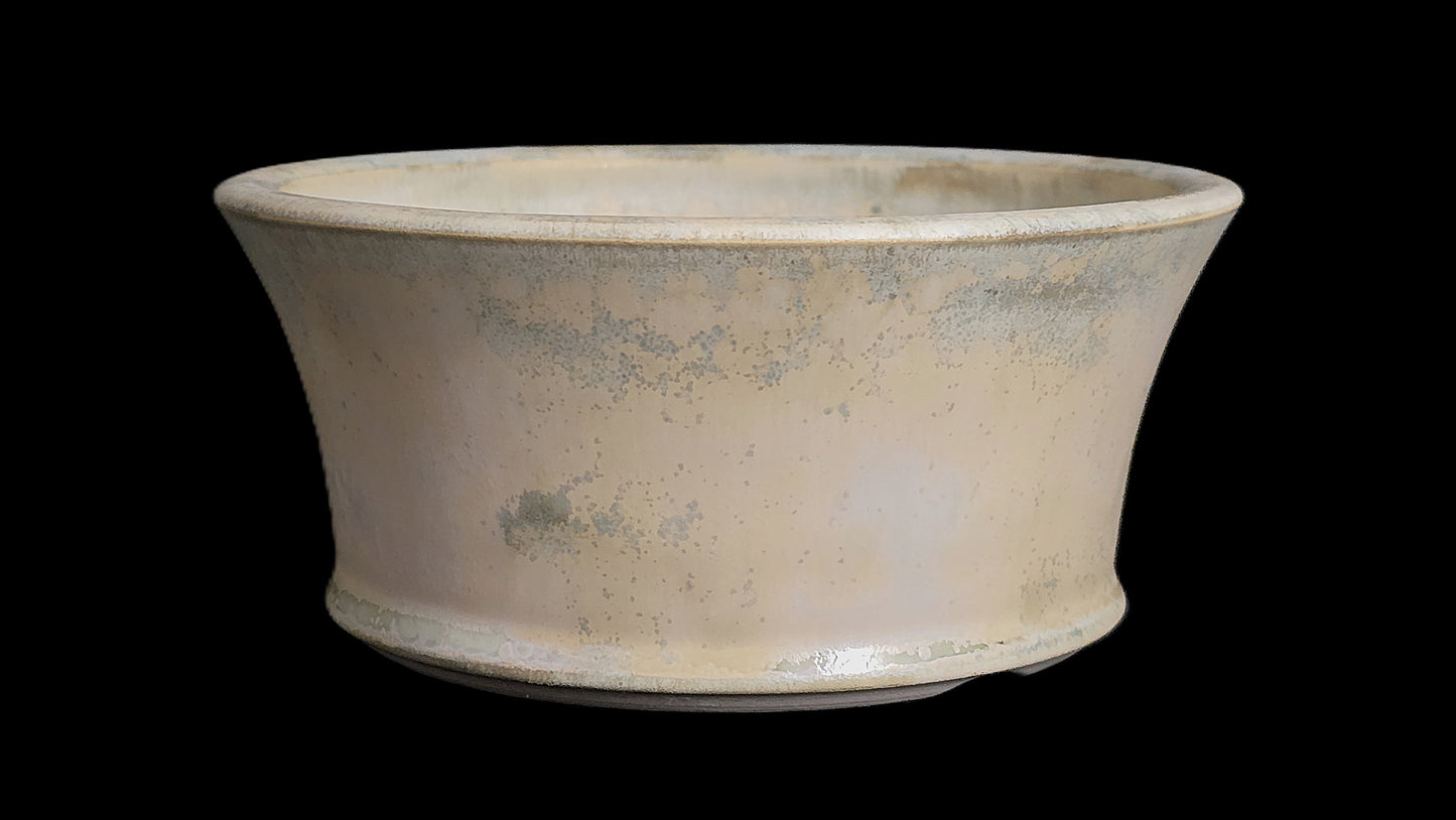 Bonsai Pot Round 8-25-1650 5.75" X 2.5" creamy baby blue
