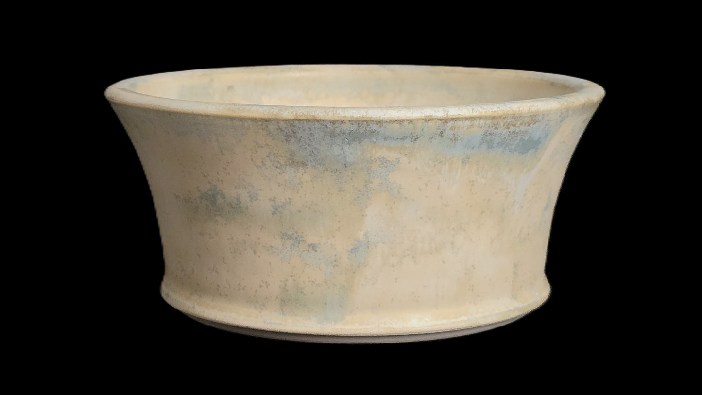Bonsai Pot Round 8-25-1650 5.75" X 2.5" creamy baby blue