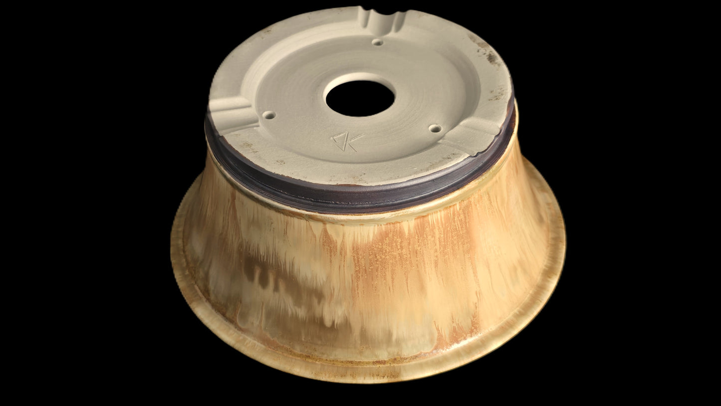 Bonsai Pot Round 8-25-1653 8.5" X 3.75" micro crystalline drip
