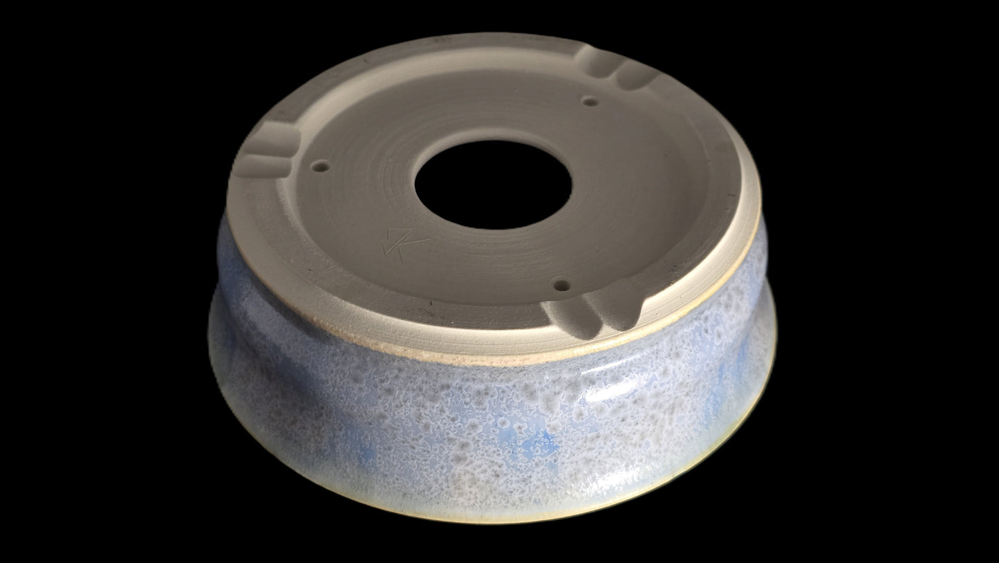 Bonsai Pot, Blue Crystal Round 12-25 - 7" X 2.25"