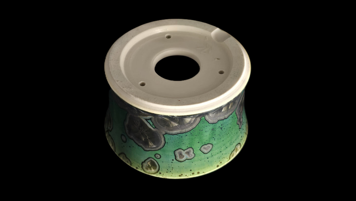 Bonsai Pot, Silver Crystal Round 12-25 - 5" X 3"