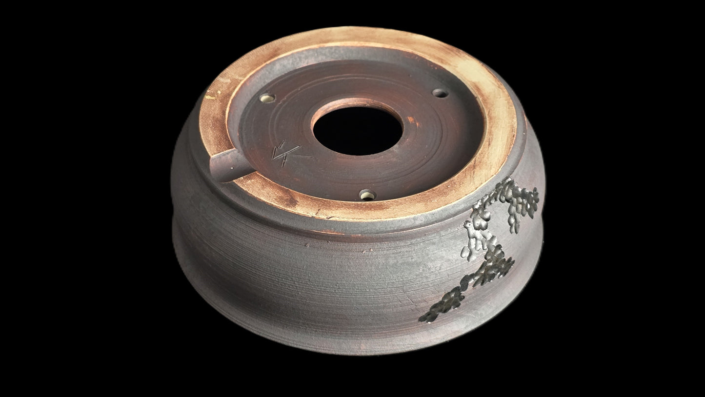 Bonsai Pot, Crystalline Round 2-26 - 5.25" X 1.75"