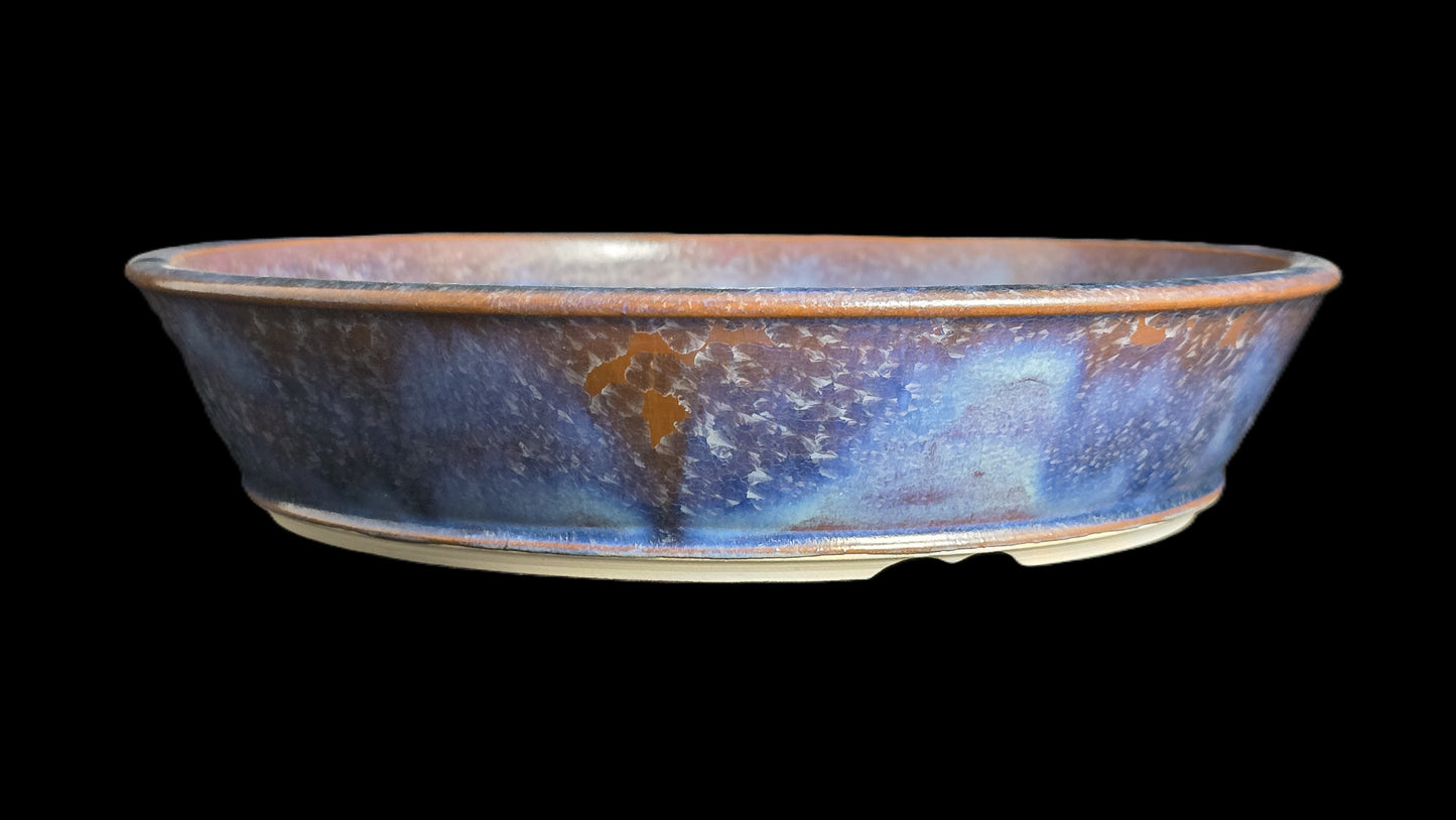 Bonsai Pot, Crystalline Round 2-26 - 9.5" X 2"