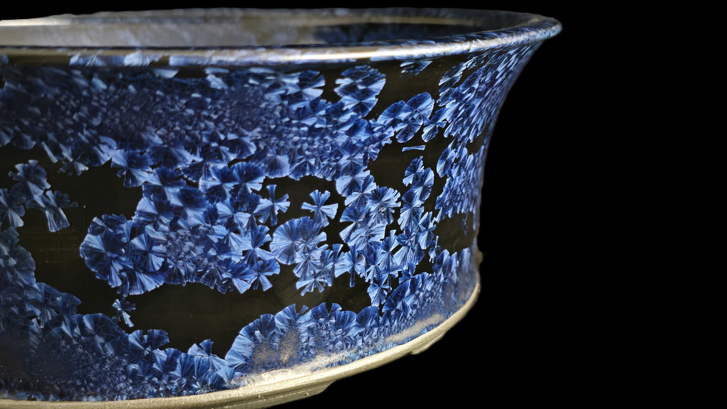 Bonsai Pot, Crystalline Round 2-26 - 9.5" X 3.5"