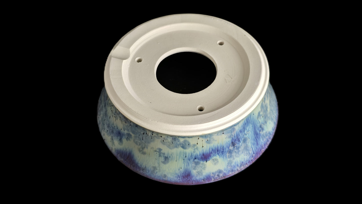 Bonsai Pot, Crystalline Round 2-26 - 6" X 2"