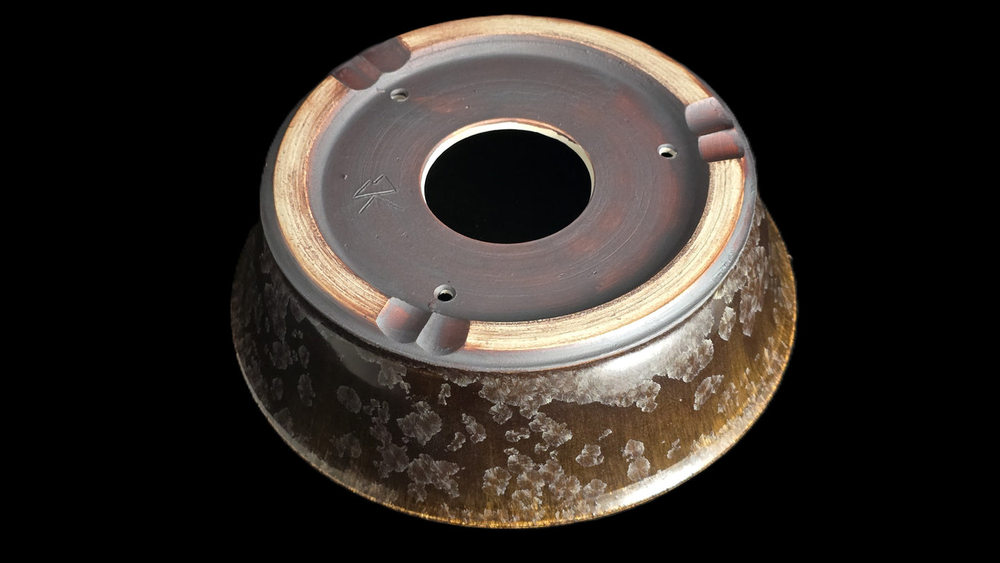 Bonsai Pot, Crystalline Round 2-26 - 6.75" X 2.75"