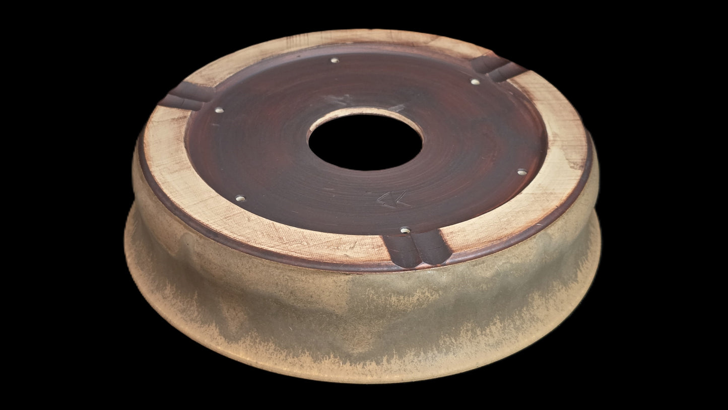 Bonsai Pot, Crystalline Round 3-26 - 10" X 2.25"