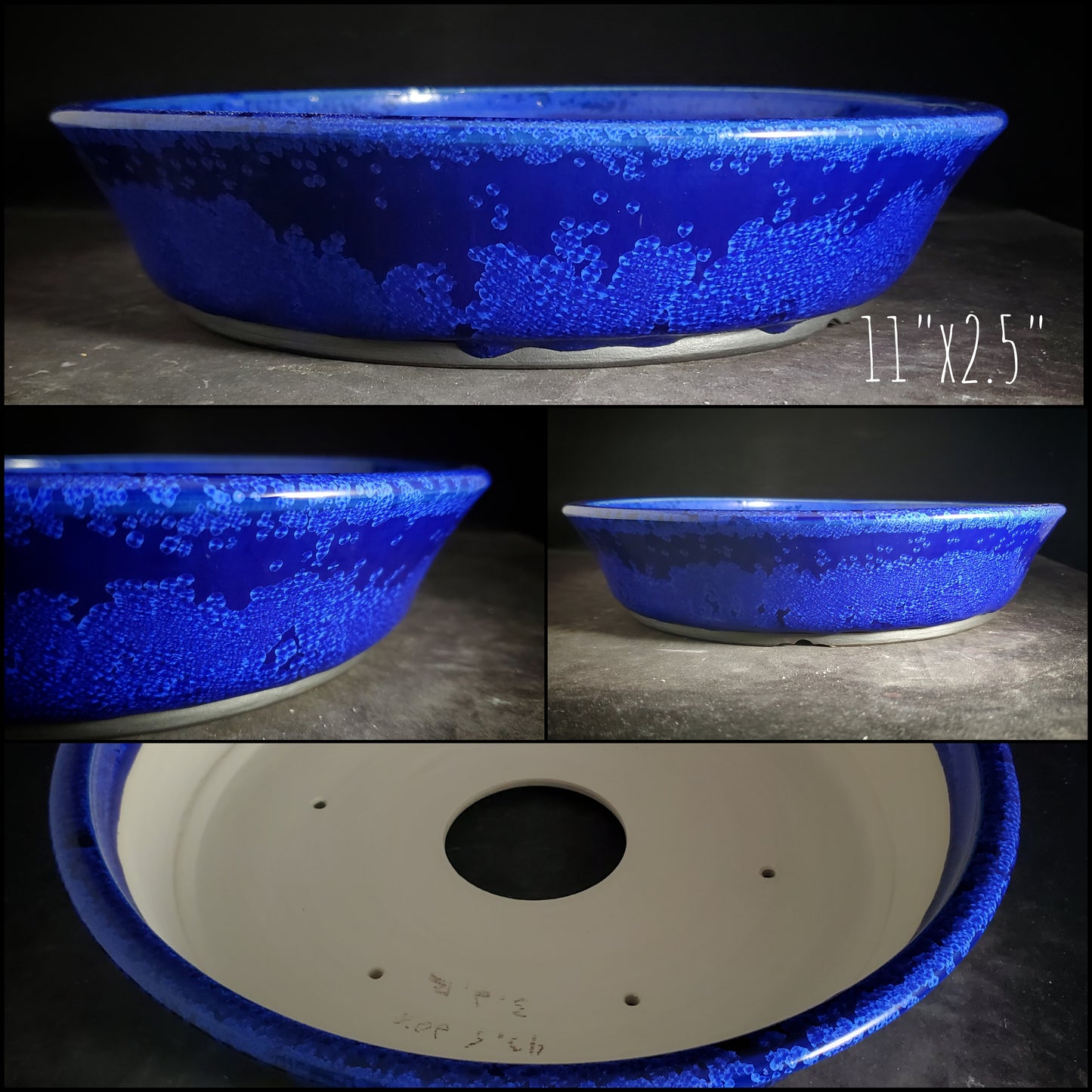 Bonsai Pot Round 2-25-1521 11"w x 2.5"t