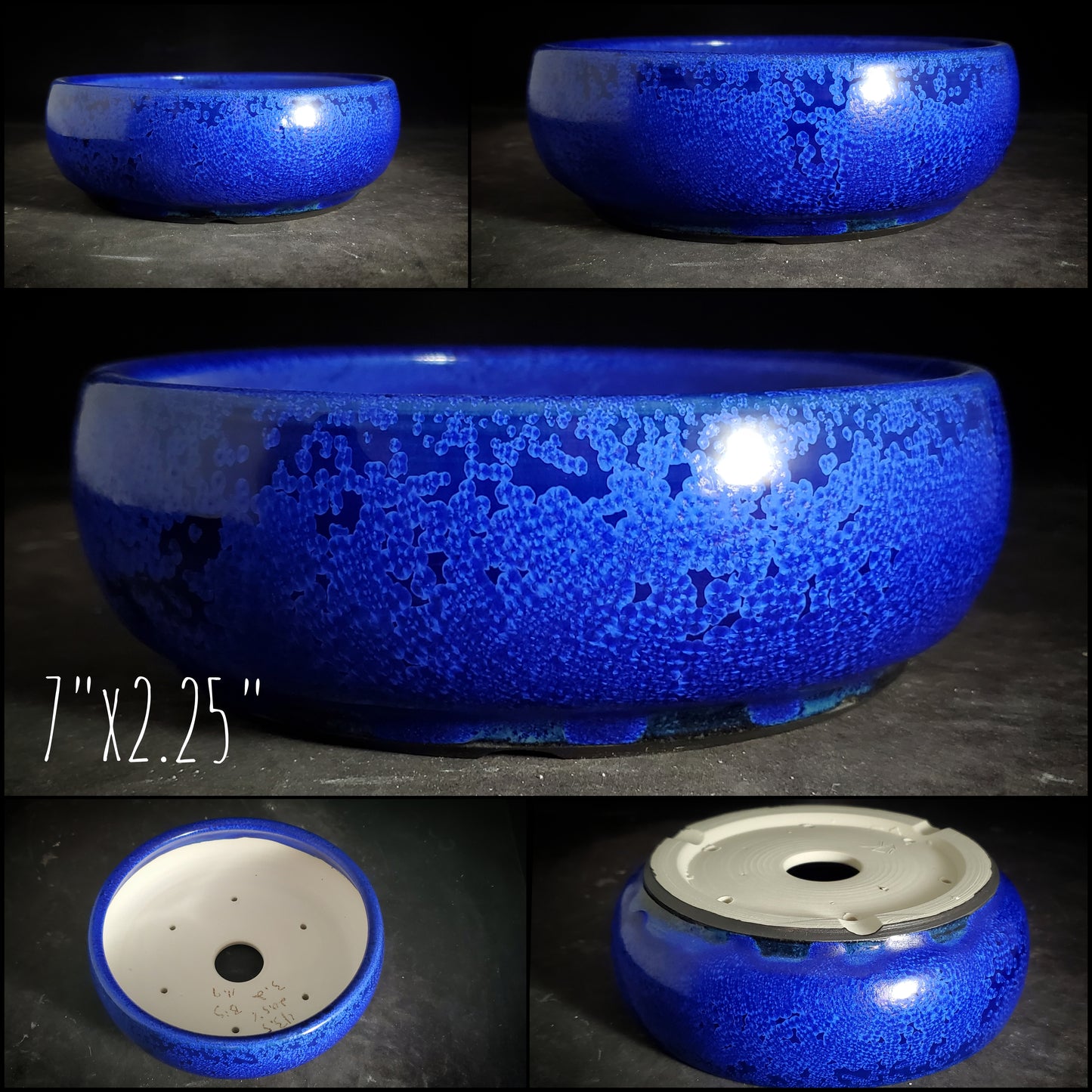 Bonsai Pot Round 2-25-1524 7"w x 2.25"t
