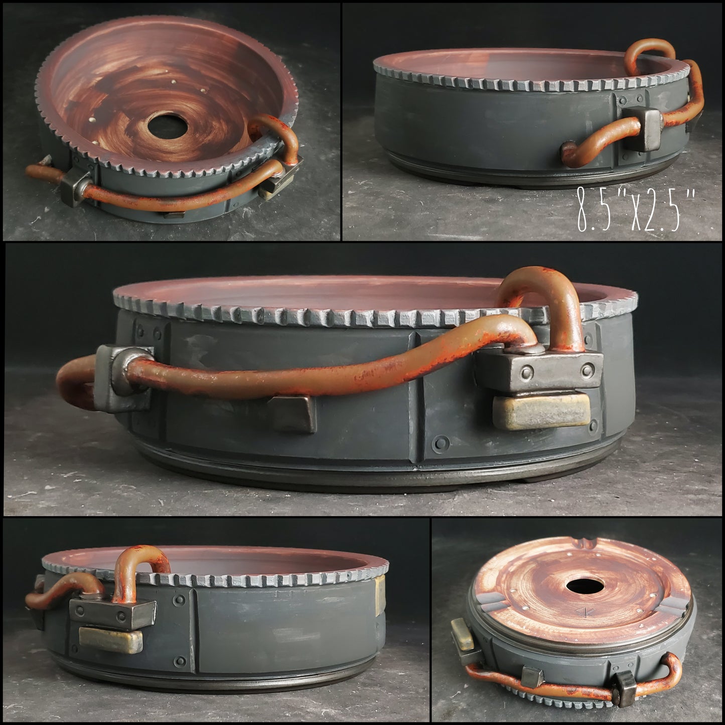 Bonsai Pot Round 2-25-1530 8.5"w x 2.5"t
