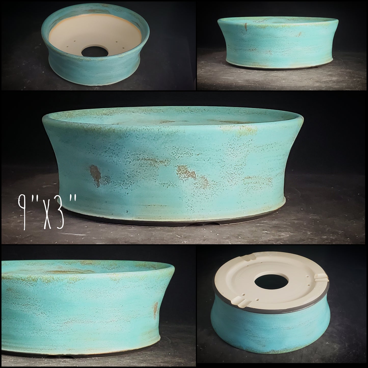 Bonsai Pot Round 2-25-1531 9"w x 3"t