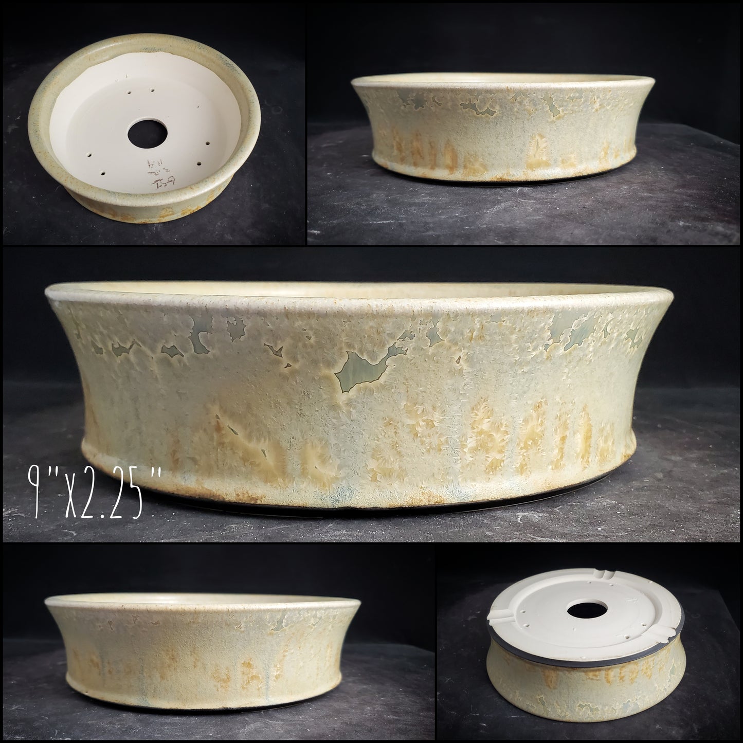 Bonsai Pot Round 2-25-1537 9.25"w x 1.25"t