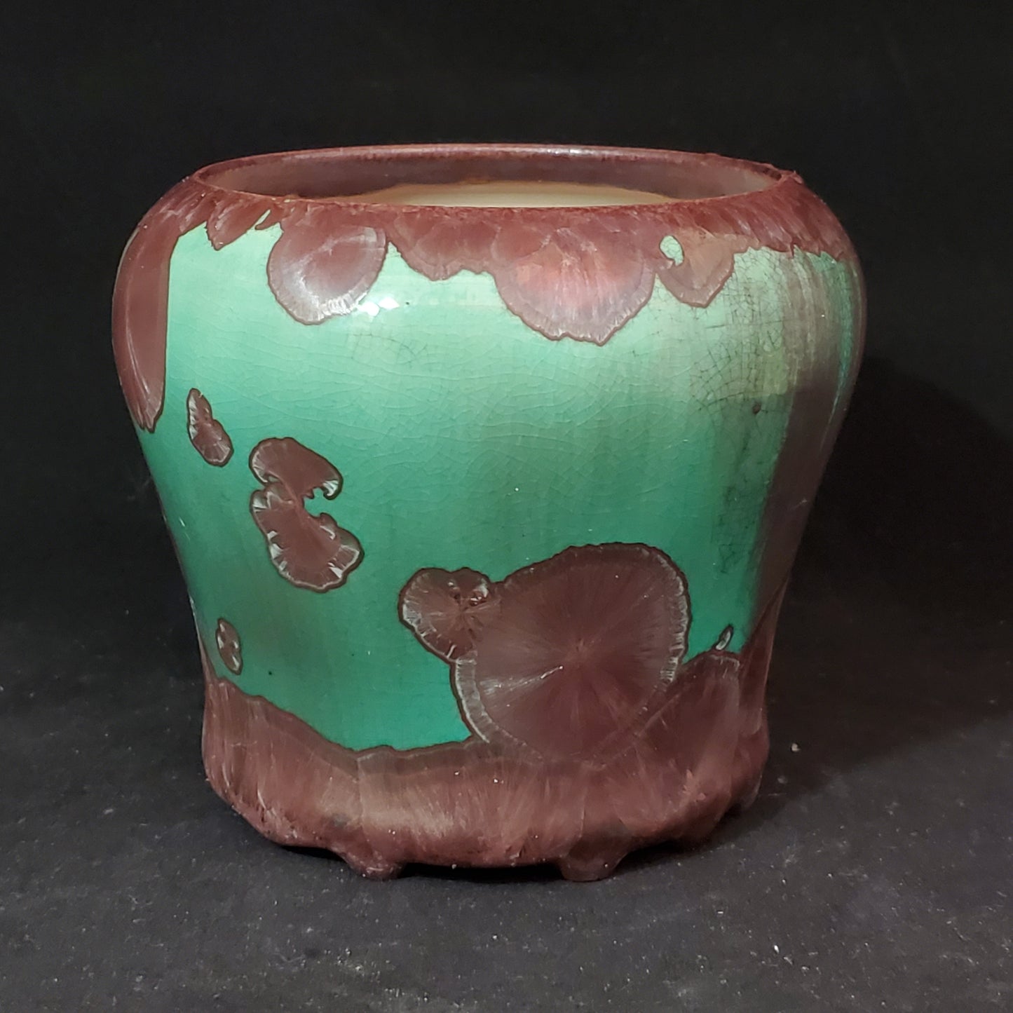 Crystalline Vase - 4"t x 5.5"w