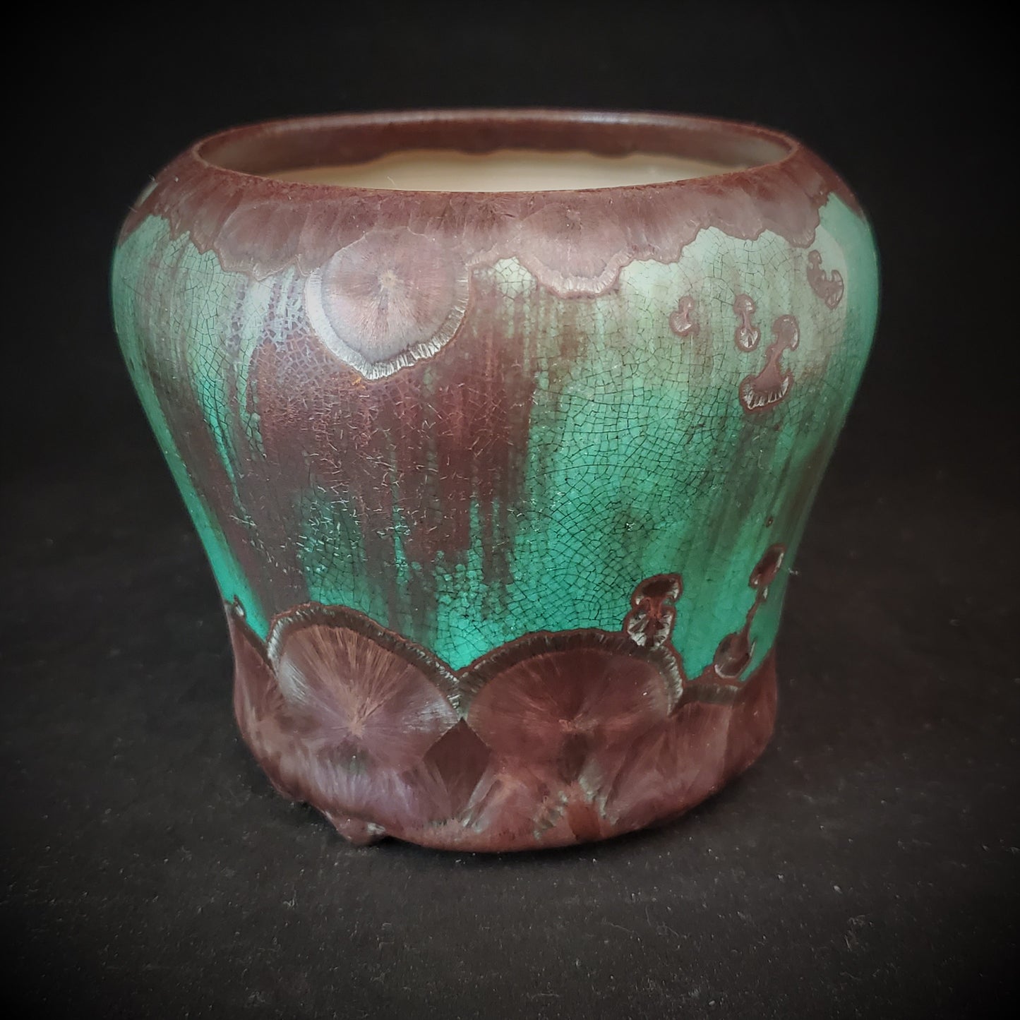 Crystalline Vase - 4"t x 5.5"w