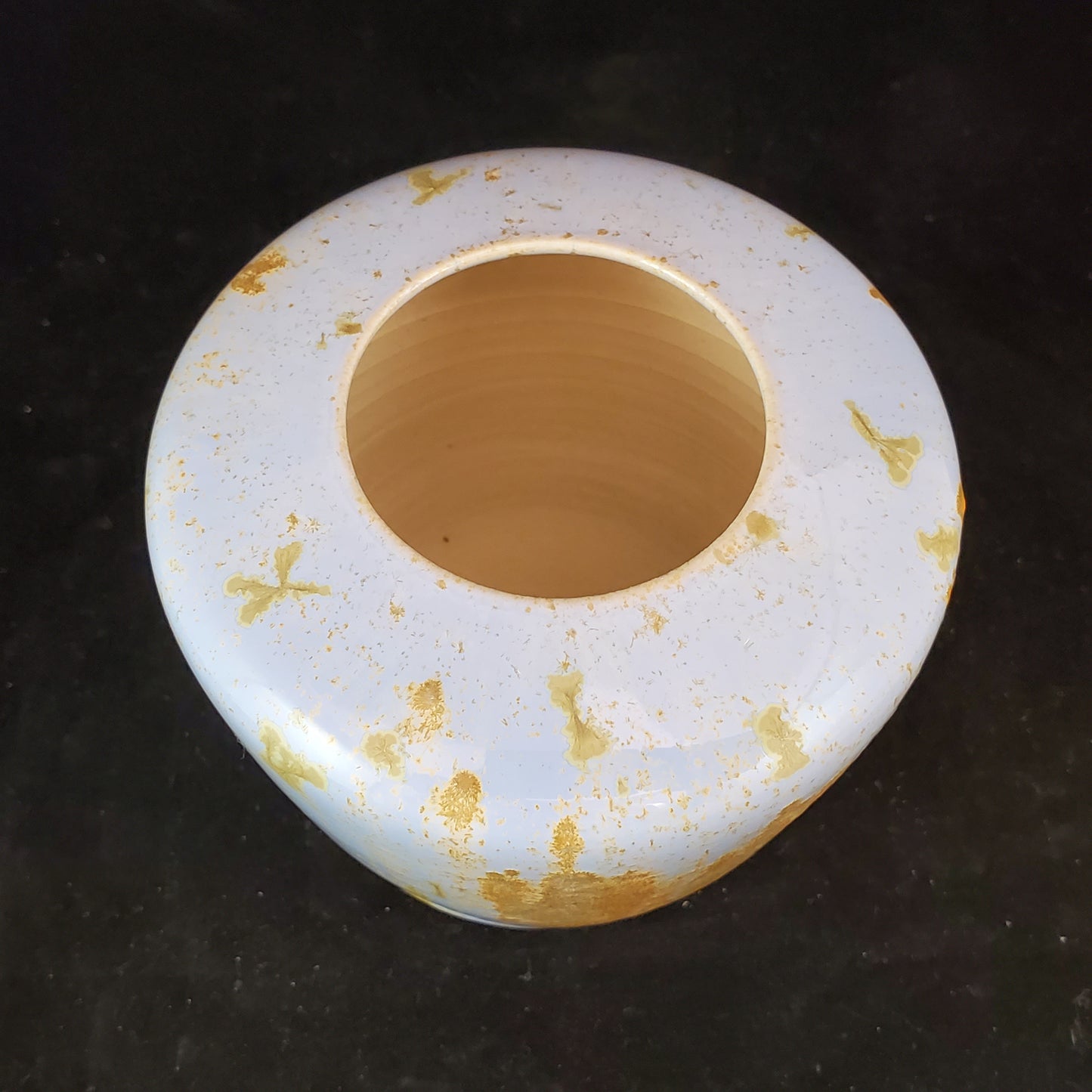 Crystalline Vase - 3.5"t x 4"w