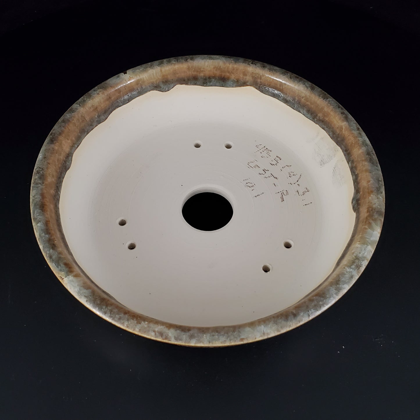 Bonsai Pot Round Crystalline 2-24-1370 [7"x 1.75"]
