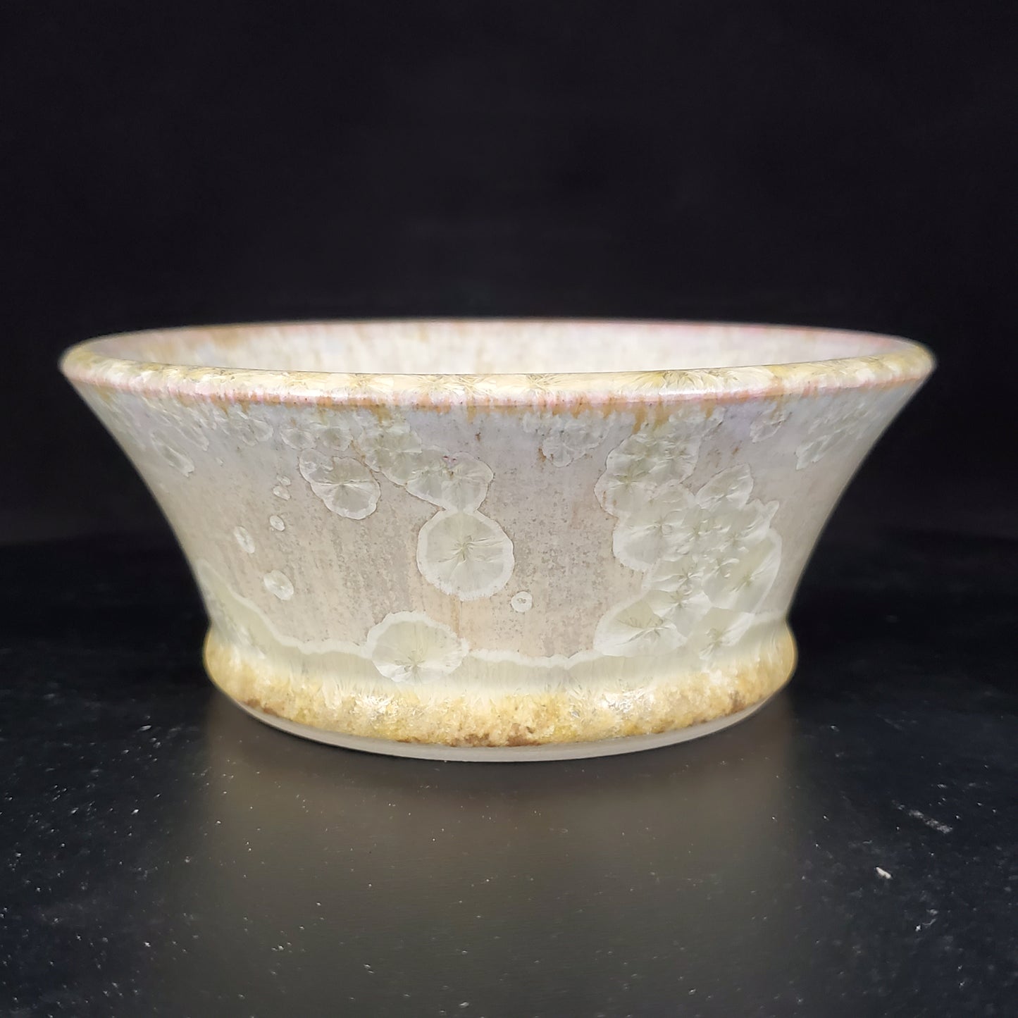 Bonsai Pot Round Crystalline 2-24-1373 [5.25"x 2.25"]