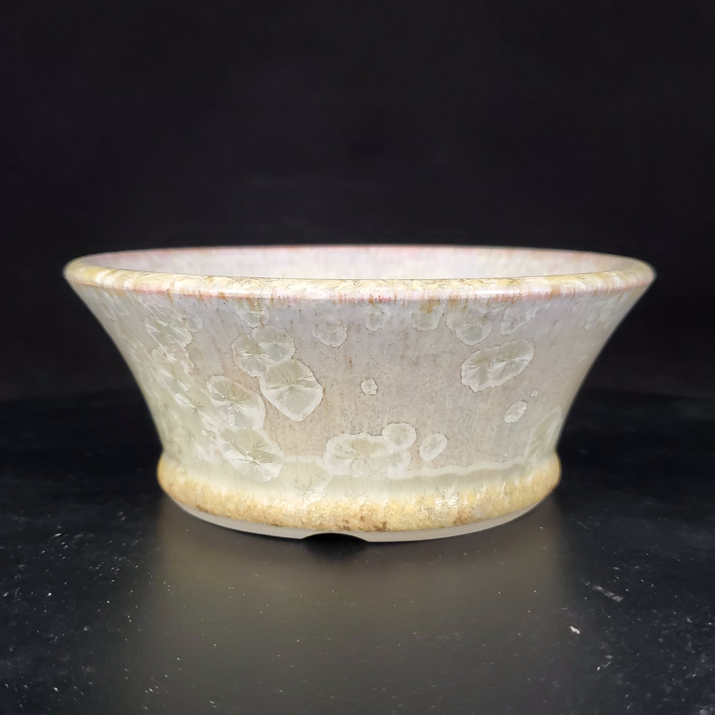 Bonsai Pot Round Crystalline 2-24-1373 [5.25"x 2.25"]