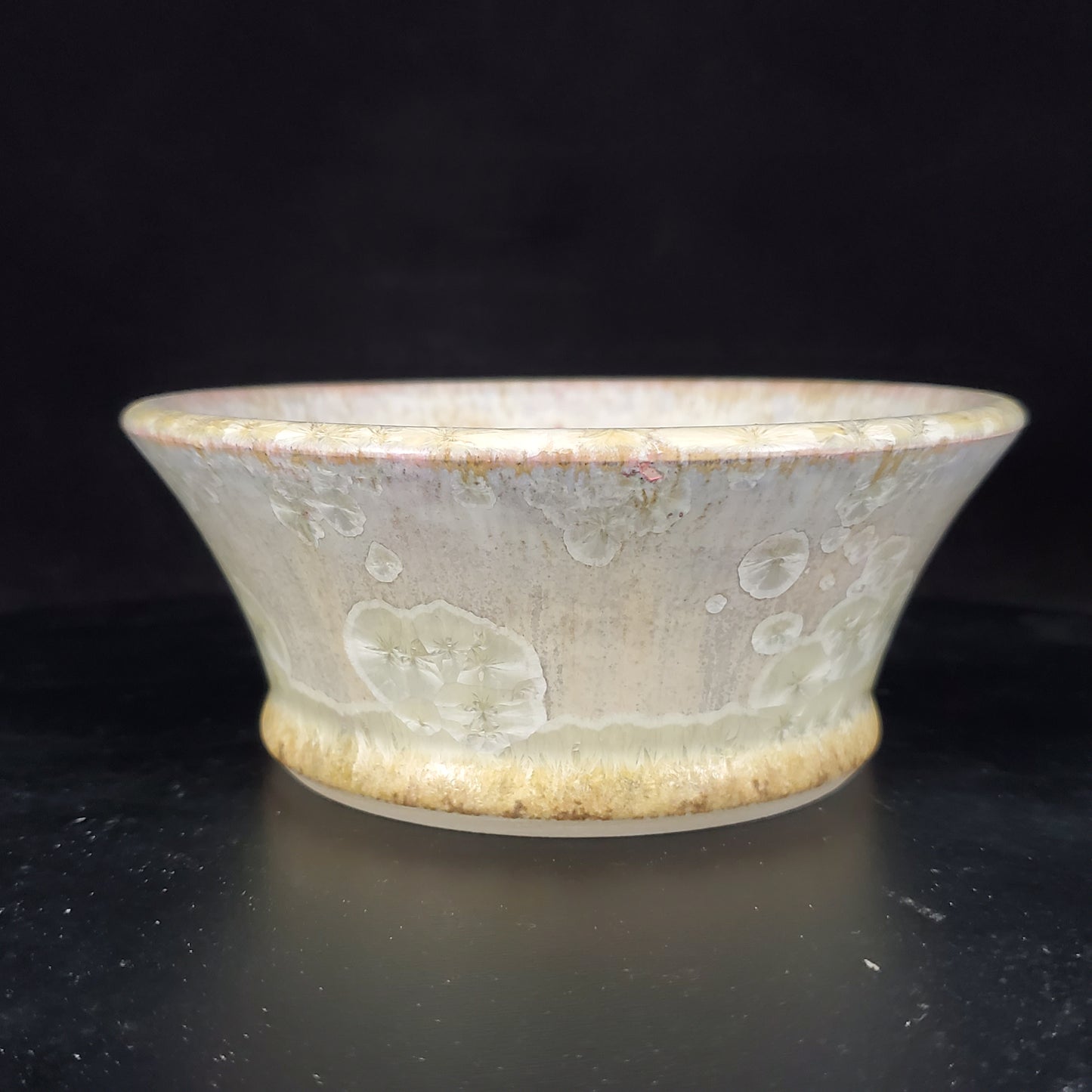 Bonsai Pot Round Crystalline 2-24-1373 [5.25"x 2.25"]