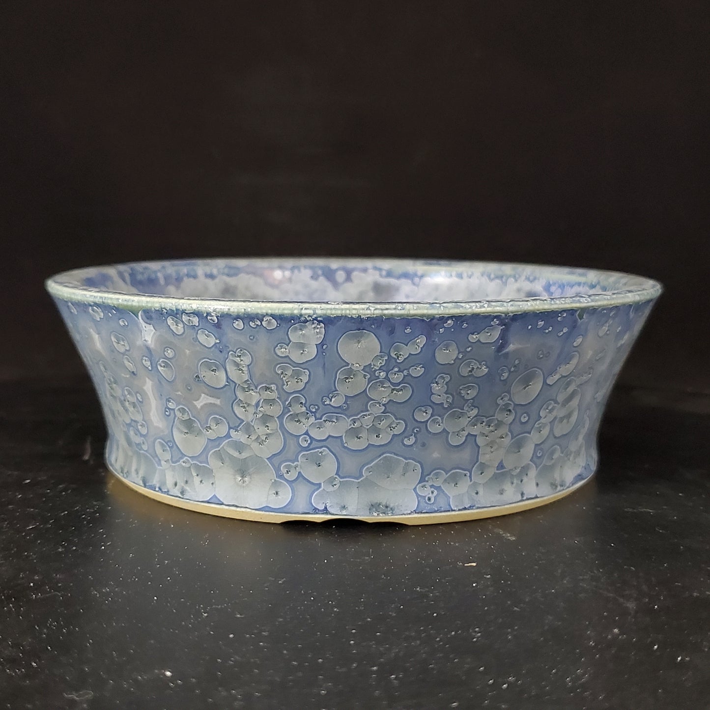 Bonsai Pot Round Crystalline 2-24-1377 [6"x 2"]