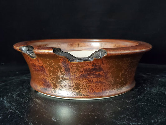 Bonsai Pot Round 8-24-1458  6.25" x 2"