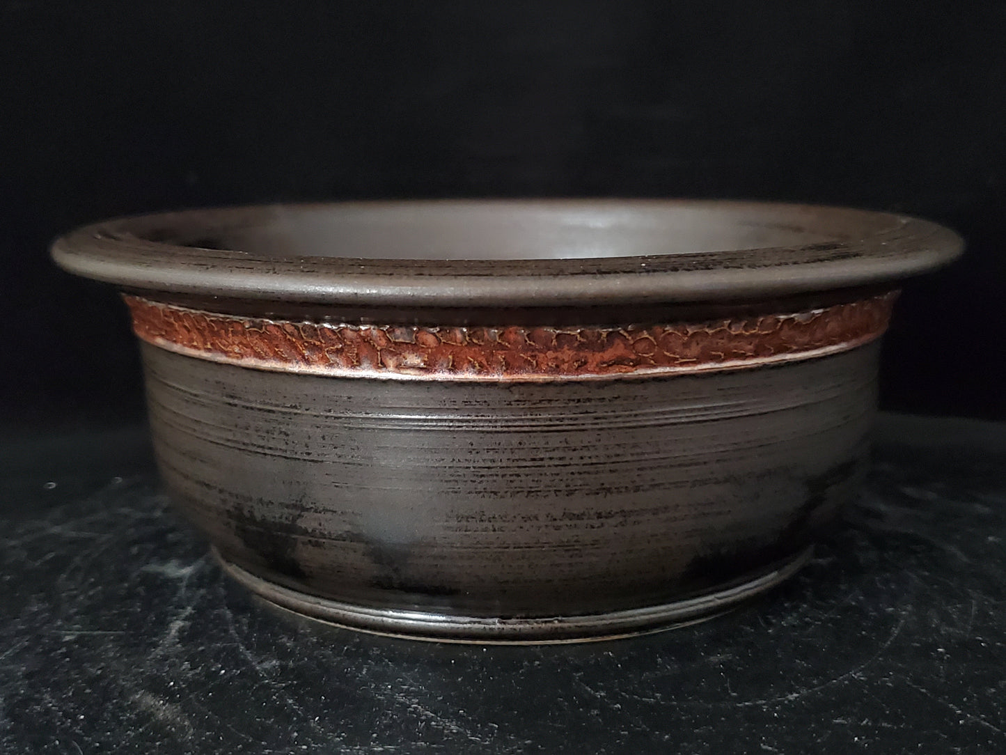 Bonsai Pot Round 8-24-1462  6.25" x 2.25"