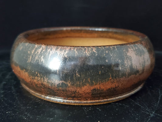 Bonsai Pot Round 8-24-1472  5.25"w x 1.75"t