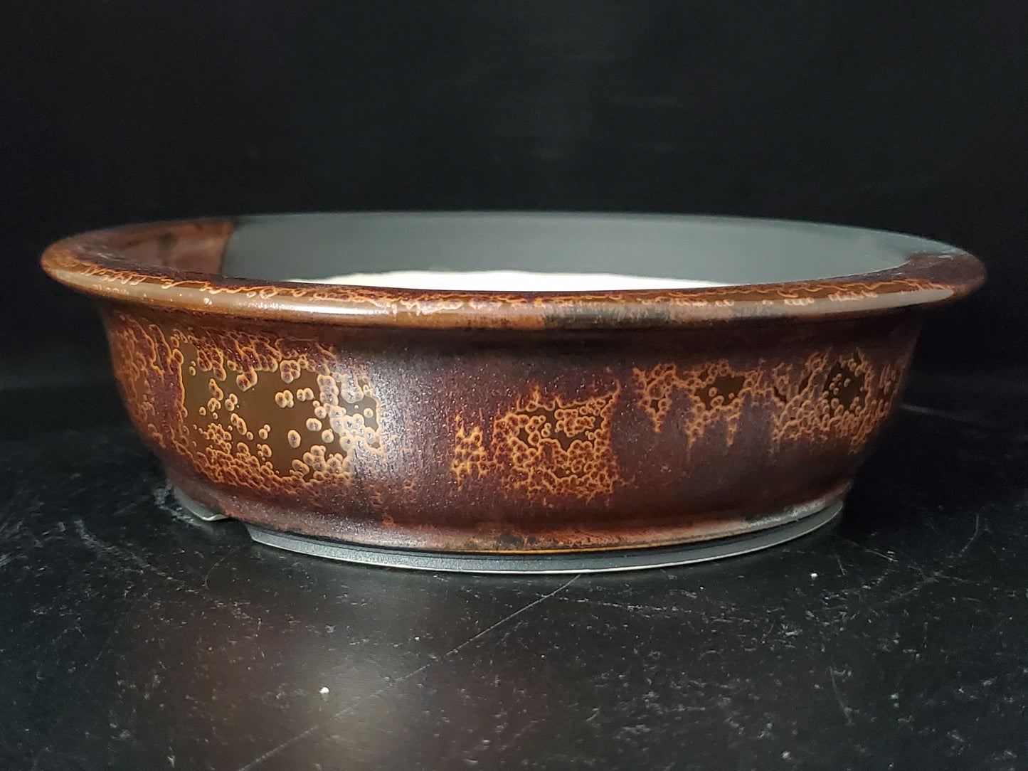 Bonsai Pot Round 8-24-1480  7.25"w x 2"t