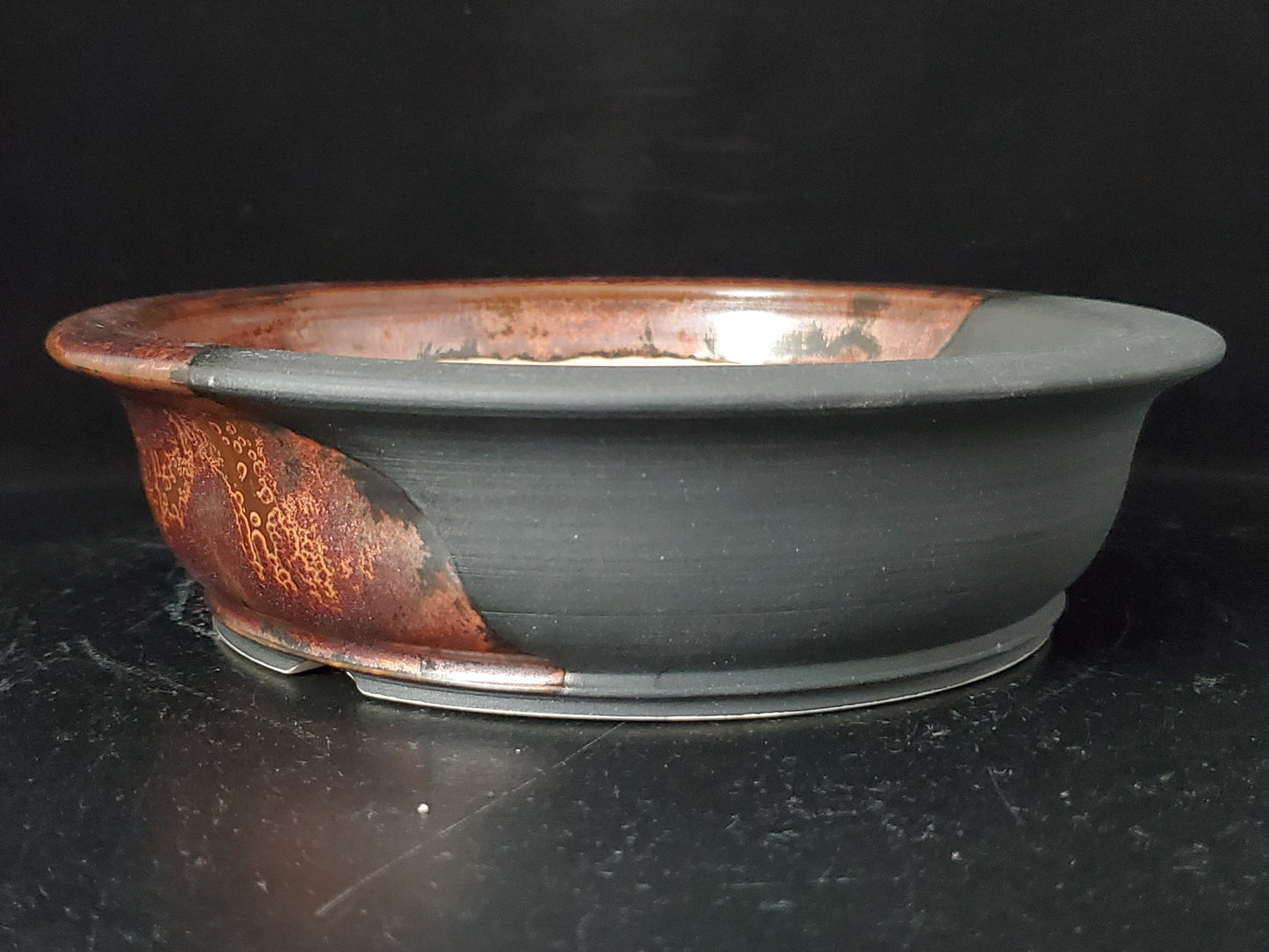 Bonsai Pot Round 8-24-1480  7.25"w x 2"t