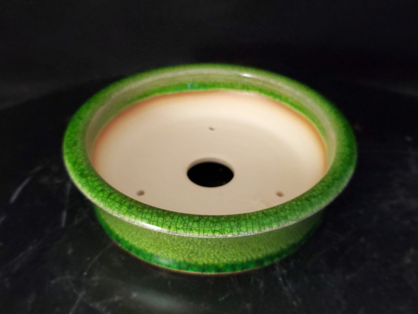 Bonsai Pot Round 9-24-1518  5.5"w x 1.5"t