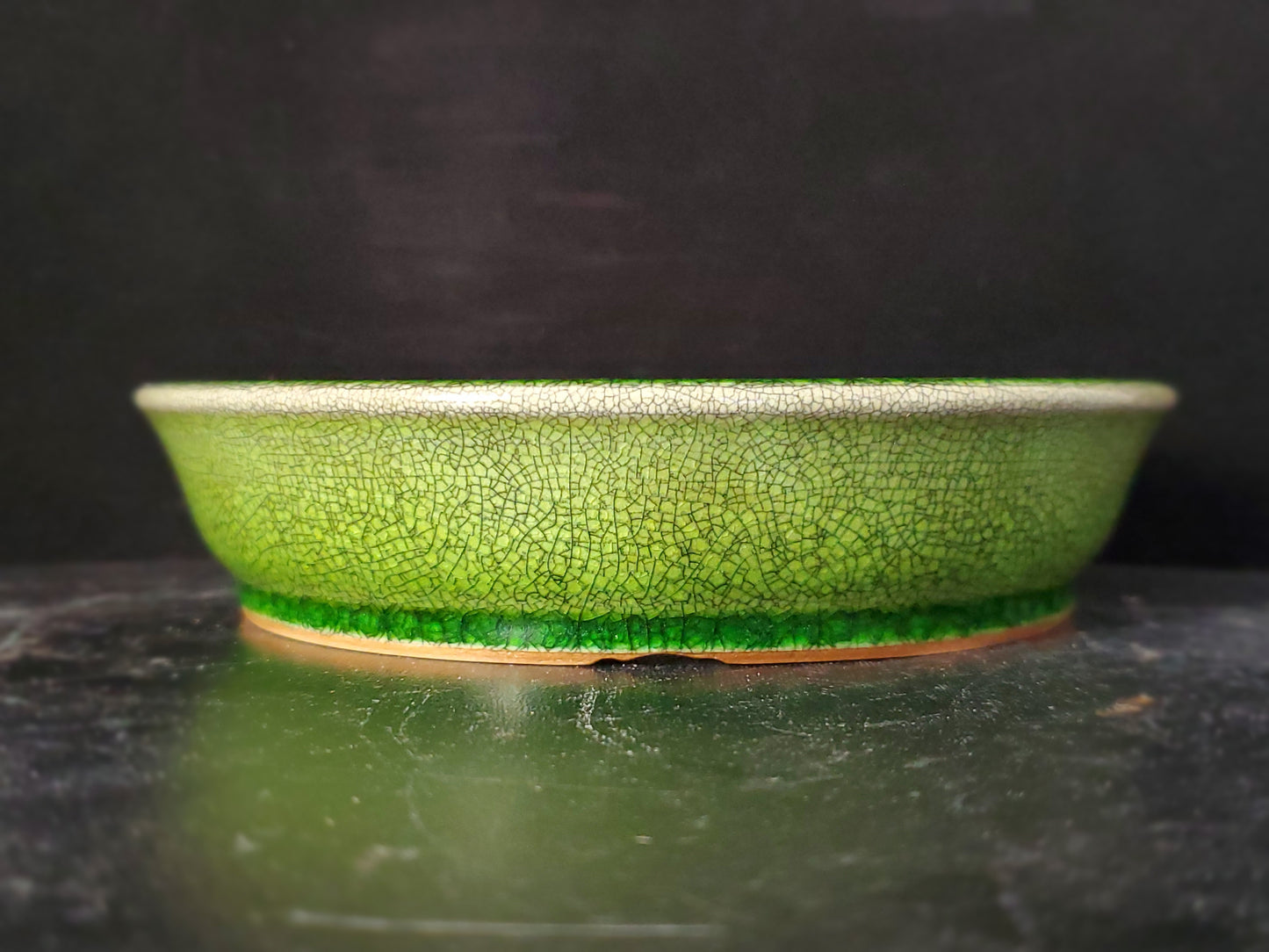 Bonsai Pot Round 9-24-1516  6.5"w x 1.5"t