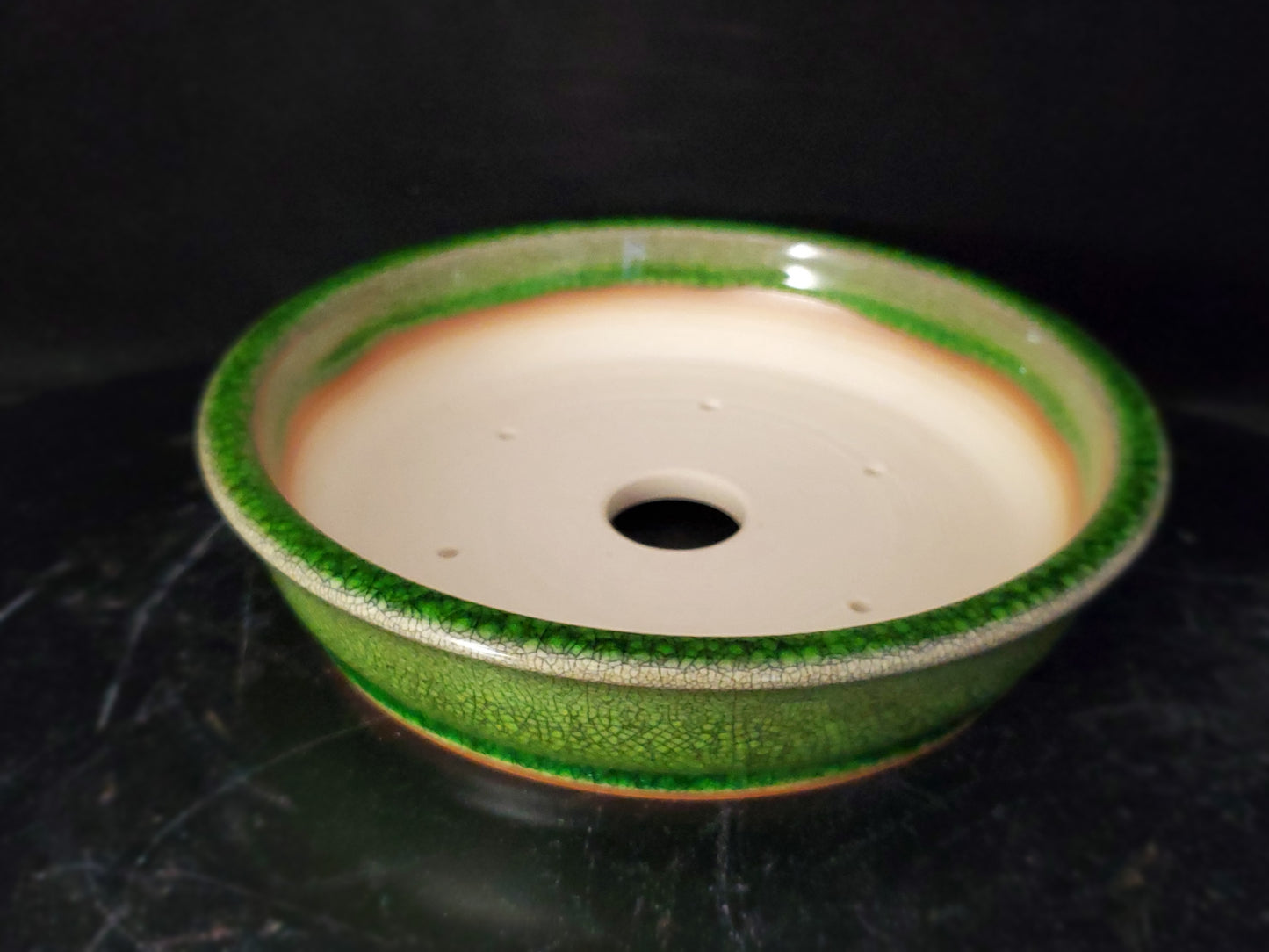 Bonsai Pot Round 9-24-1516  6.5"w x 1.5"t