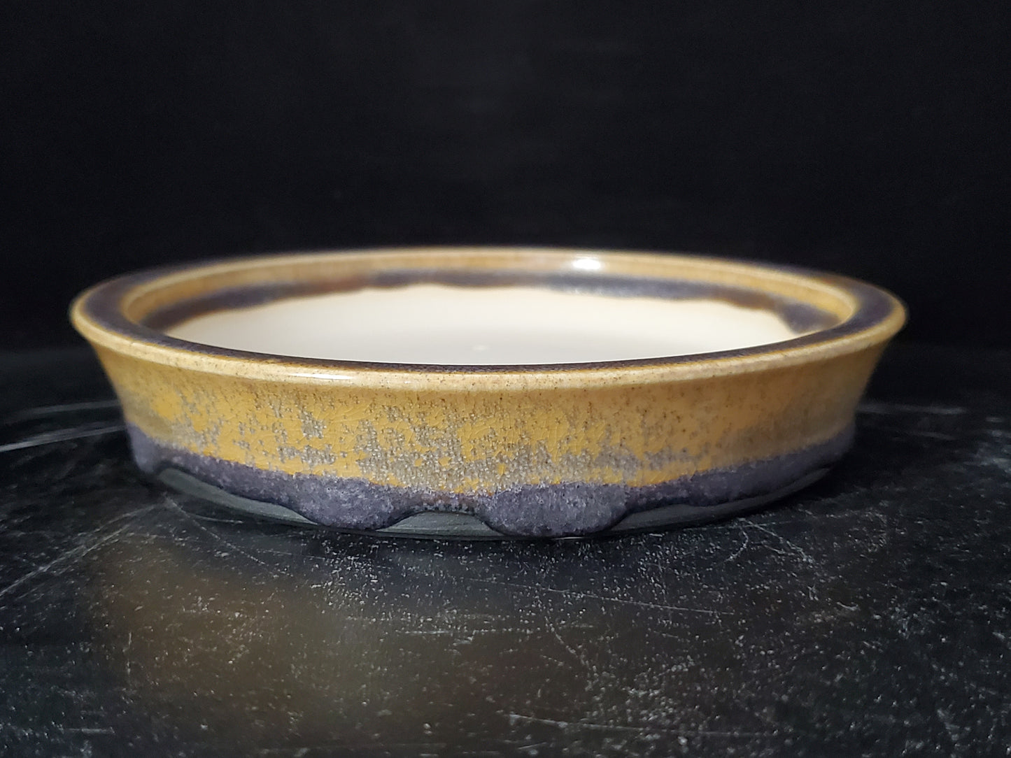 Bonsai Pot Round 10-24-1527  6"w x 1.25"t