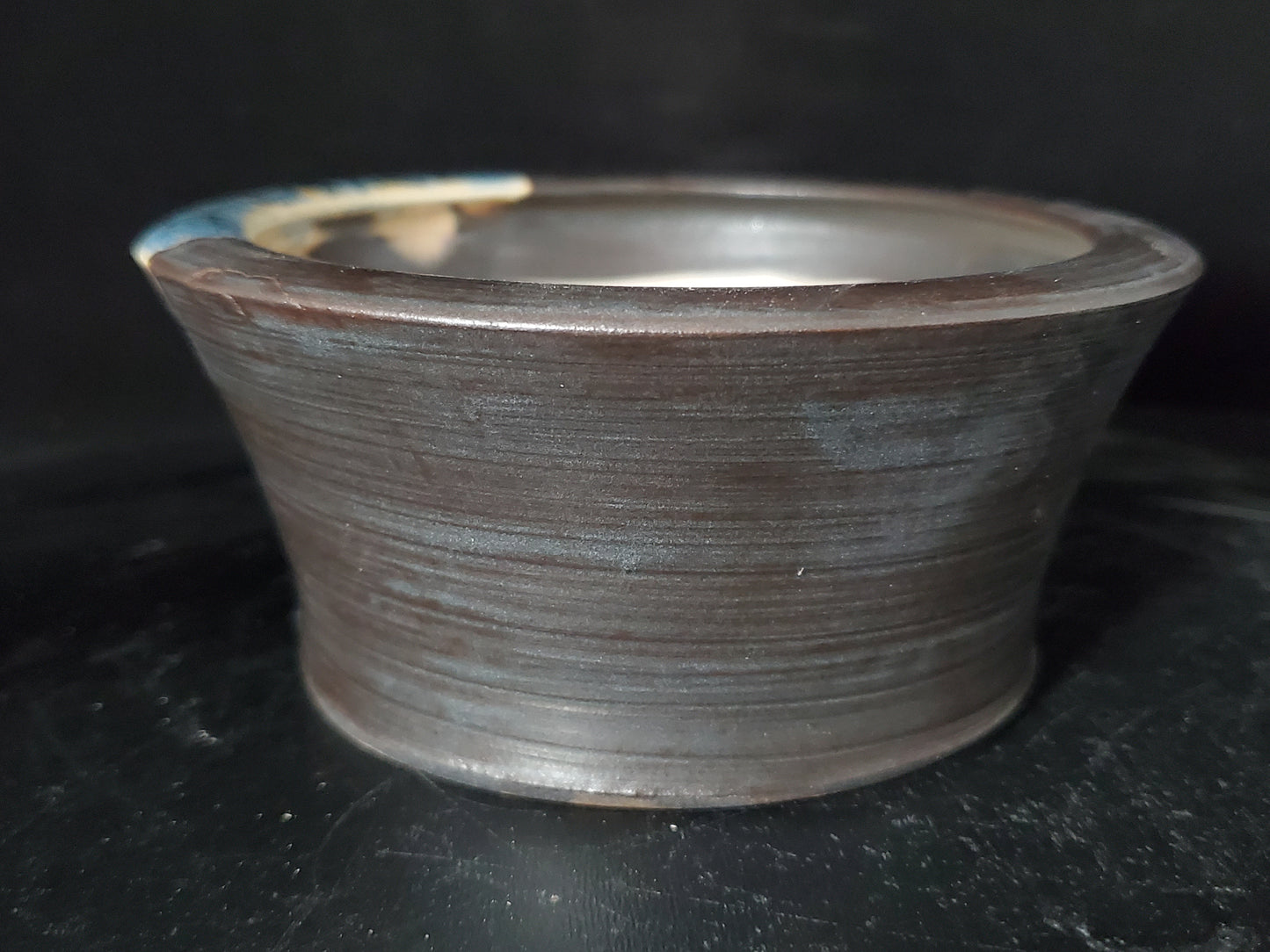 Bonsai Pot Round 10-24-1537  4.75"w x 2"t