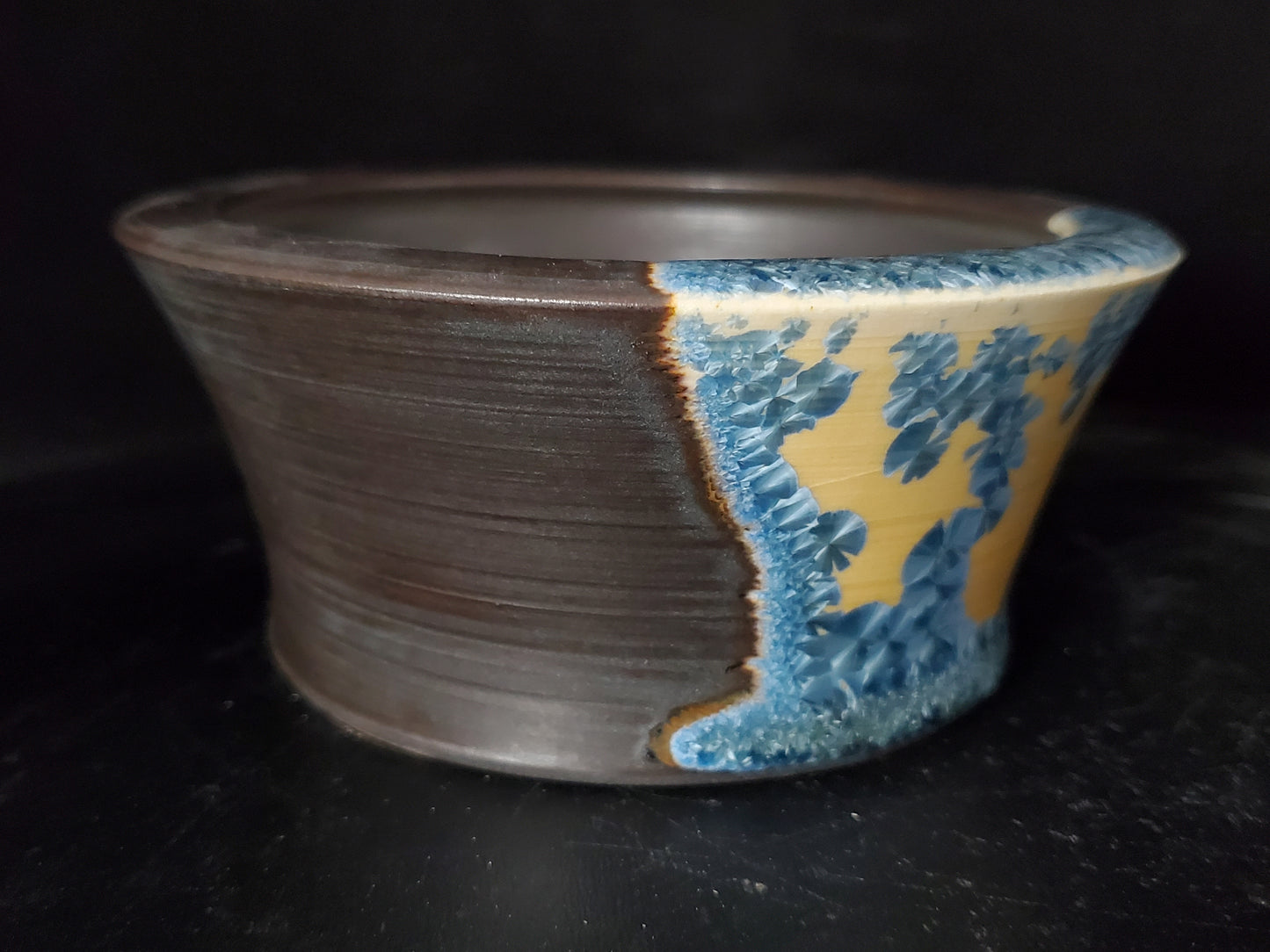 Bonsai Pot Round 10-24-1537  4.75"w x 2"t