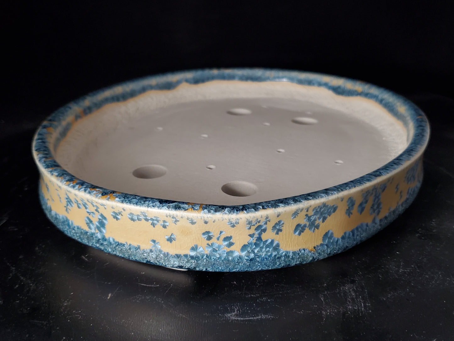 Bonsai Pot Oval 10-24-1549  11" x 9" x 2"t