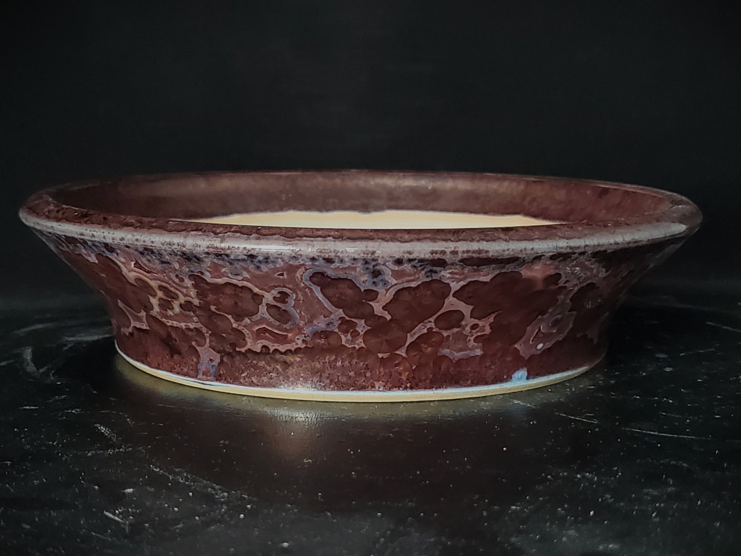 Bonsai Pot Round 10-24-1544  7.25"w x 1.75"t