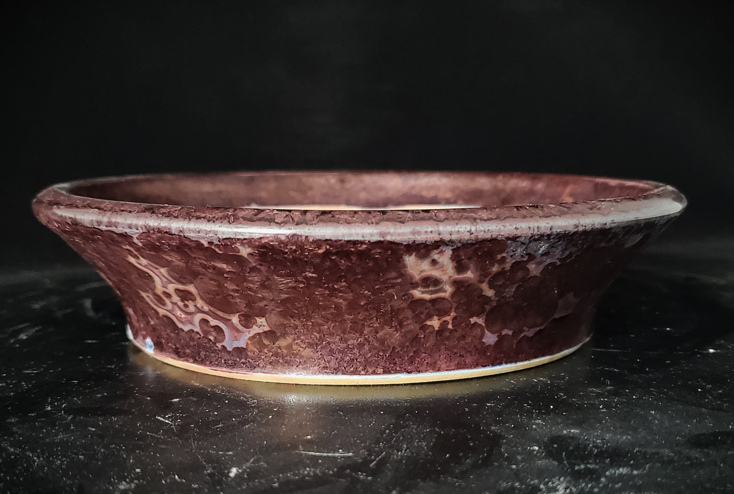 Bonsai Pot Round 10-24-1544  7.25"w x 1.75"t