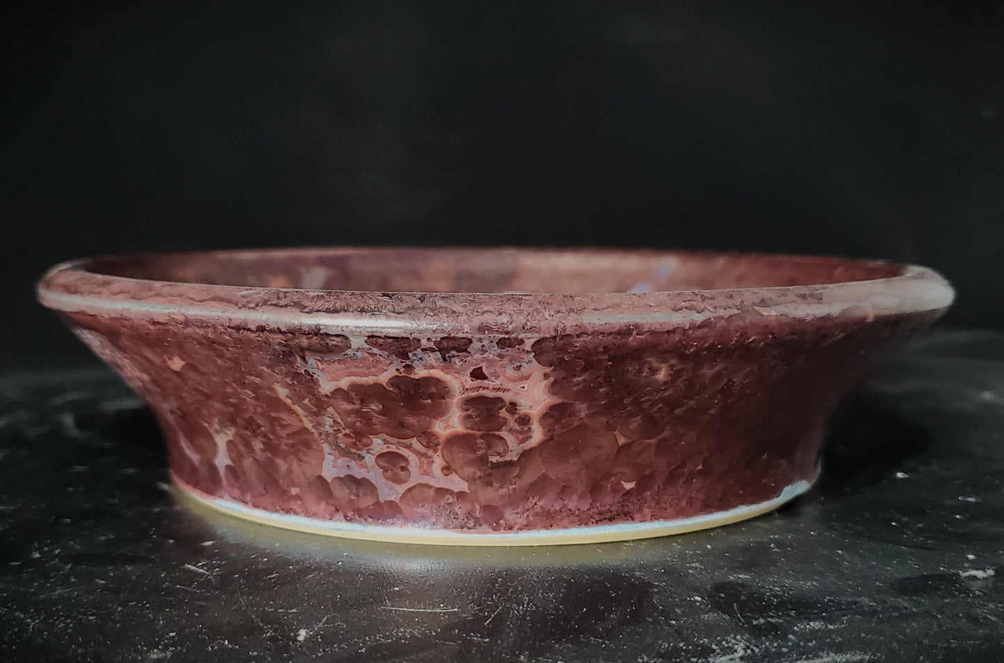 Bonsai Pot Round 10-24-1544  7.25"w x 1.75"t